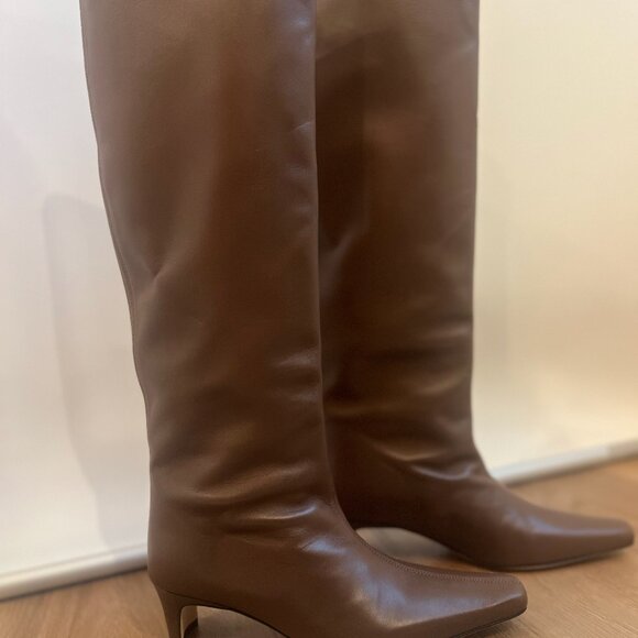New WO Box Staud Wally Tall Boot Cacao 36 (6) - Picture 7 of 8